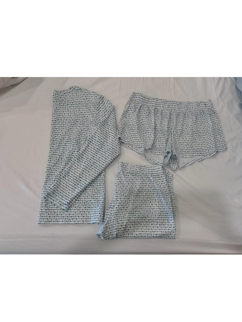 LAKE Women’s Green Patterned Pajama Set - 3 Piece Sleepwear